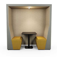 Qube 4-6 Person Enclose Acoustic Meeting Pod - QUBE1600BP