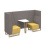 Encore2 Two Seater Open Meeting Pod with Wooden Frame - ENCOP-POD02-WF