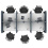 Dainty 6 Person Back to Back Work Corral 1400h DA3-14DS overhead view