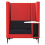 Element Work High Back Chair with storage EM5-W front view