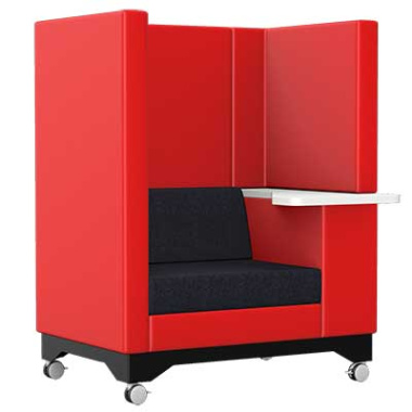 Element Move High Back with castors EM4-M right view