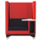 Element Move High Back Chair with castors and storage EM5-M front view