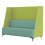 Oban Social 3 Seat High Back Sofa OB-SL-C3 left view