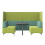 Oban Social 4 Seat High Back Open End Booth Table OB-SL-C8 front view