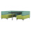 Oban Social 6 Seat Low Back Booth with Table OB-SL-C6 left view