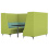 Oban Social 4 Seat High Back Enclosed Booth with Table OB-SL-C11 left view