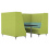 Oban Social 4 Seat High Back Enclosed Booth with Table OB-SL-C11 right view