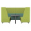 Oban Social 6 Seat High Back Enclosed Booth with Table OB-SL-C12 front view