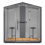 2 Person Treehouse Meeting Booth with 2 Barstools Upholstered External Panels THS2SG1 front view