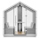 4 Person Treehouse with 2 sofas and upholstered external panels and glass front and back - TH4G2 front view