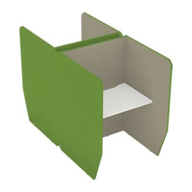 Cove Desk High Back to Back 2  Person Work Booth - CCB2 - main view