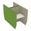Cove Desk High Back to Back 2  Person Work Booth - CCB2 - main view