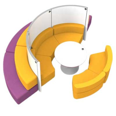 Gravity 5 Person Multi Zone Collaboration Pod - GRA001