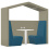 Anex Two Person Part Open Work Booth with Pitched Roof