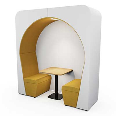 Nook 2 Person Enclosed Acoustic Work Pod - NOOK750BP