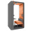 HushFree S Hybrid Acoustic Work Pod with Orange Interior