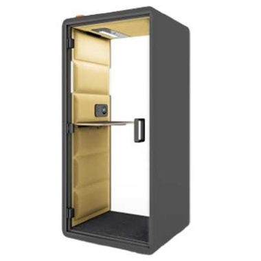 HushFree XS Office Zoom Pod with yellow interior